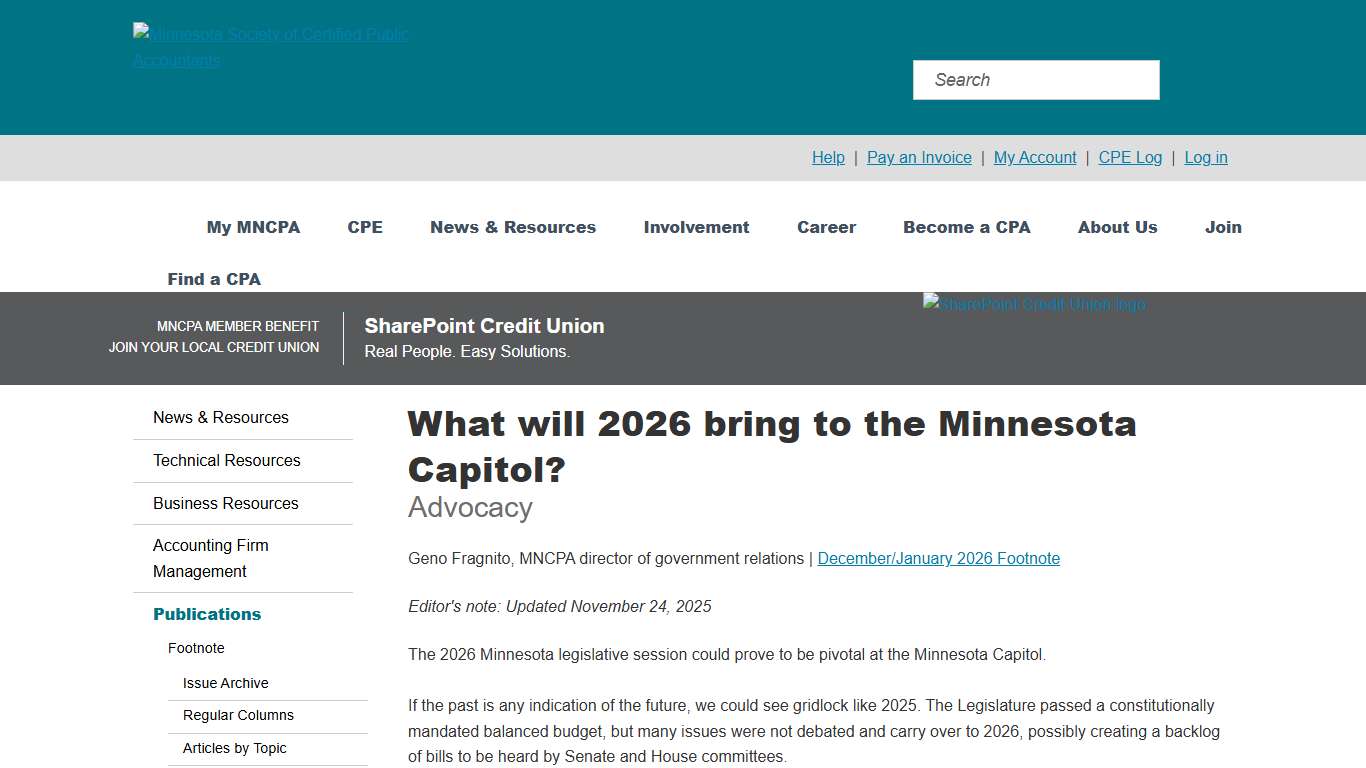 What will 2026 bring to the Minnesota Capitol?